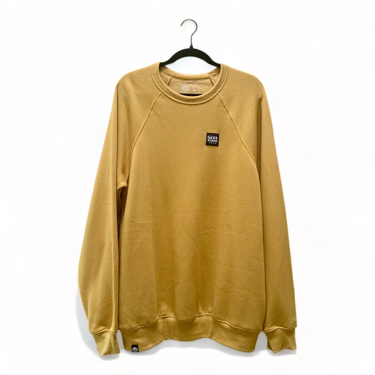 【送料&関税込】Golden Raglan Crop T-shirt Raglan Crewneck Sweatshirt - Gold | Good Times Crew Store